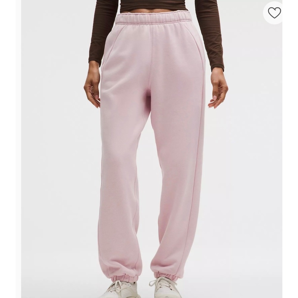 Lululemon Scuba mid-Rise Jogger Purple Pink oversized Sweatpants Sz S LW5GI0S